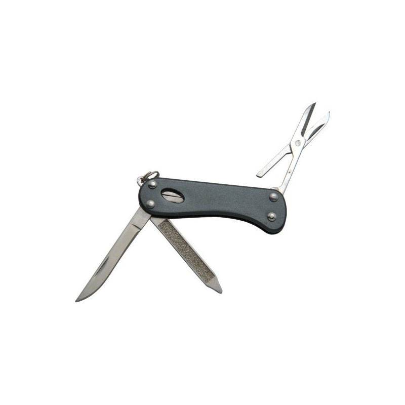 Couteau multi 'Mini Barrow', 5 fonctions, anthracite à prix de gros - Couteau multi-fonctions à prix grossiste